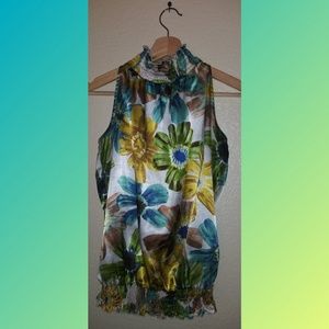 IZ Byer Multi-color Design Top